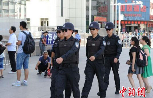 烏魯木齊鐵路警方巡邏
