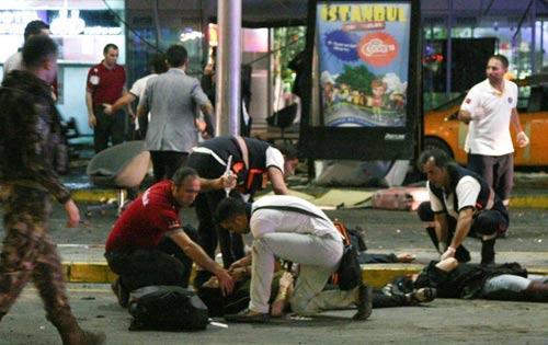 土耳其機場爆炸現(xiàn)場